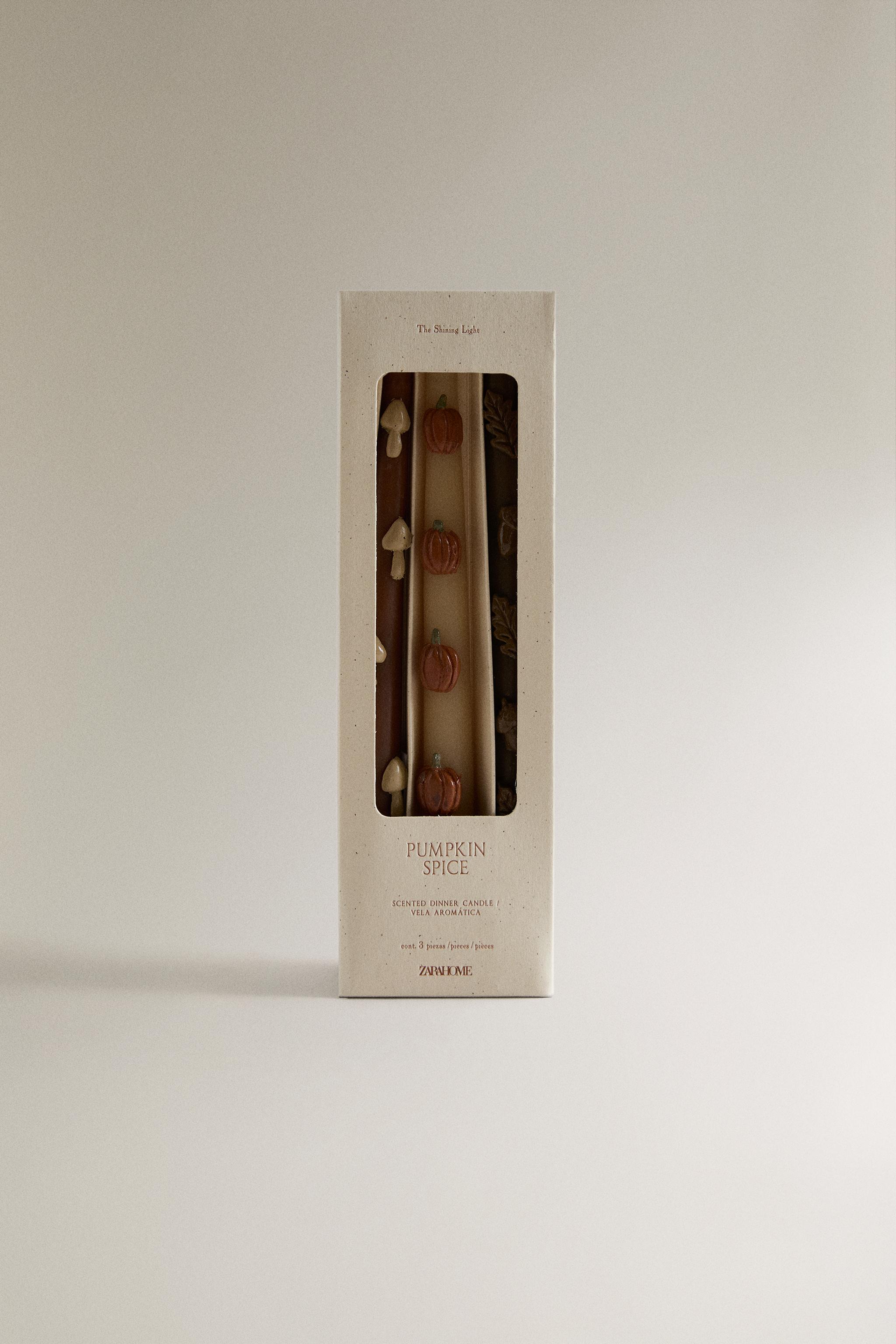 PUMPKIN SPICE SCENTED CANDLE PACK (SET OF 3)